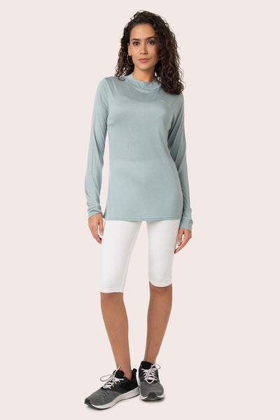 Modal Turtle Neck Tee with Abacuss Color