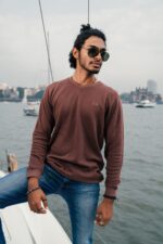 ORGANIC COTTON V NECK SWEAT SHIRT FOR MEN - Image 6