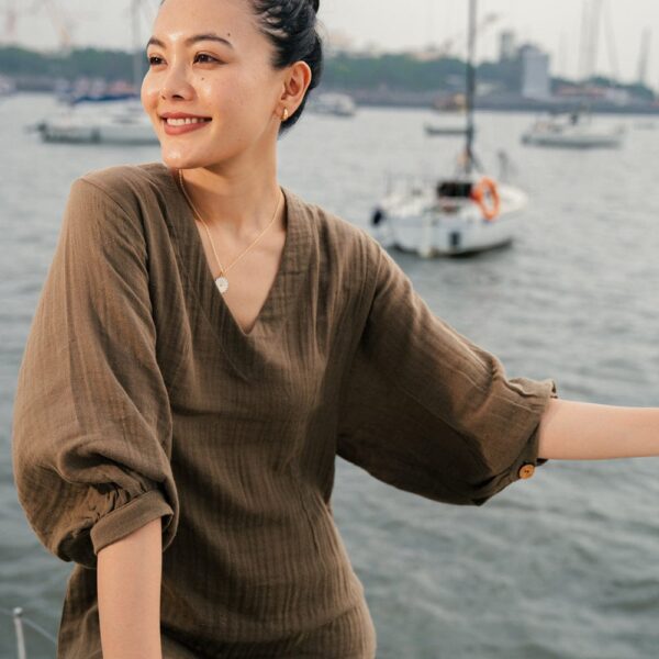 ORGANIC COTTON WOVEN DRESS