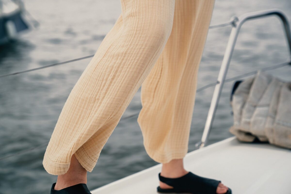 Woven Muslin, Organic, Capri Pant - Image 3
