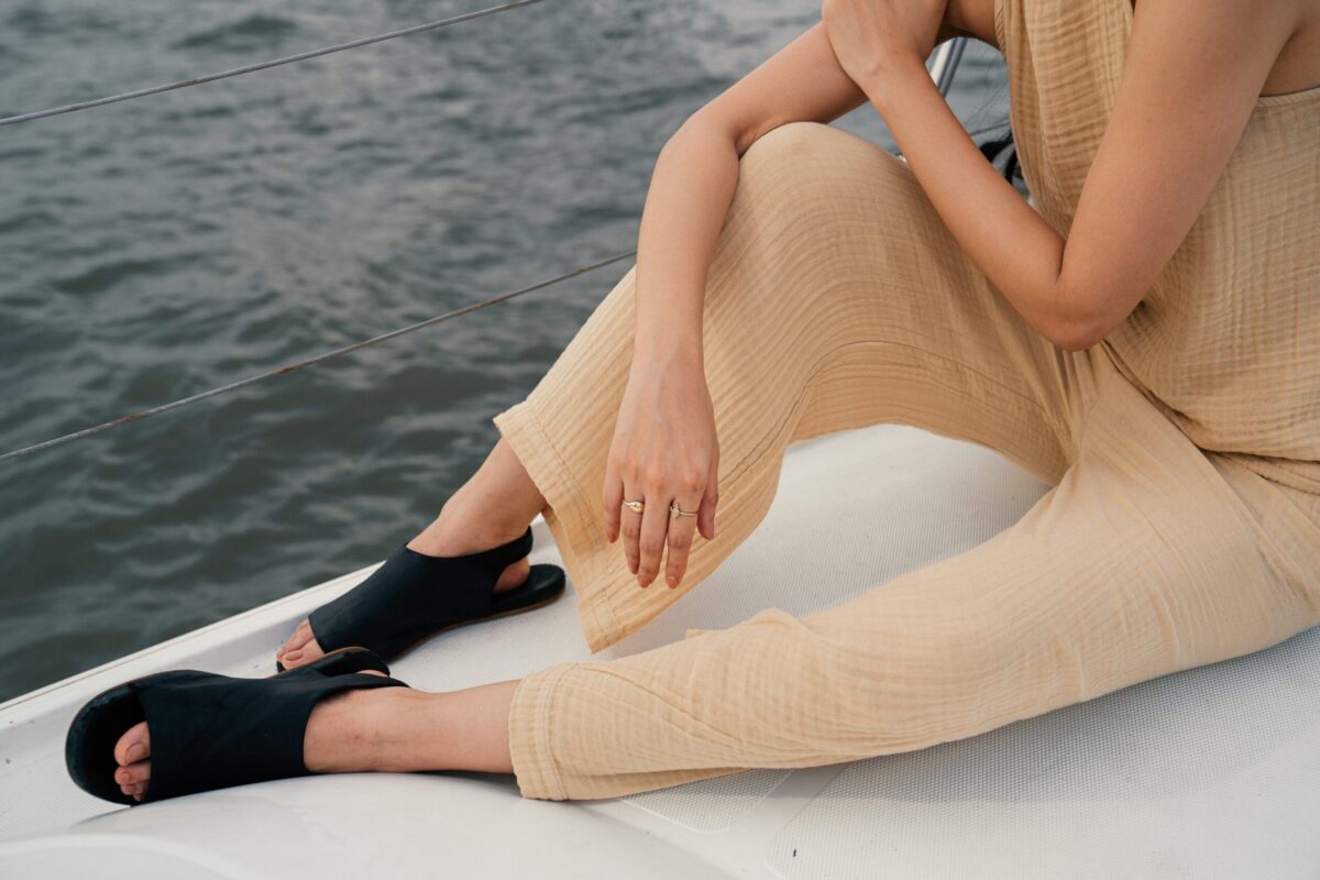 Woven Muslin, Organic, Capri Pant - Image 4