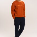 ORGANIC COTTON HEAVY STRUCTURED KNIT SWEAT PANT