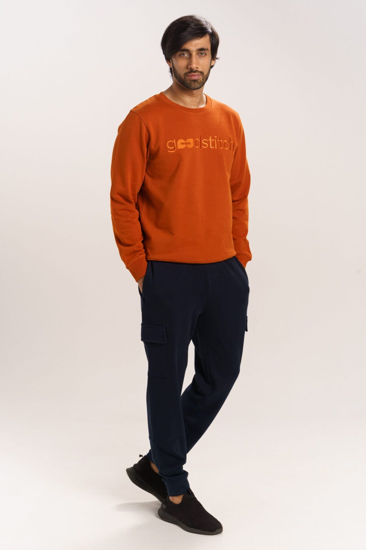 ORGANIC COTTON HEAVY STRUCTURED KNIT SWEAT PANT - Image 1