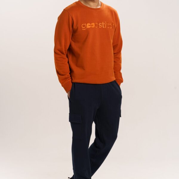 ORGANIC COTTON HEAVY STRUCTURED KNIT SWEAT PANT