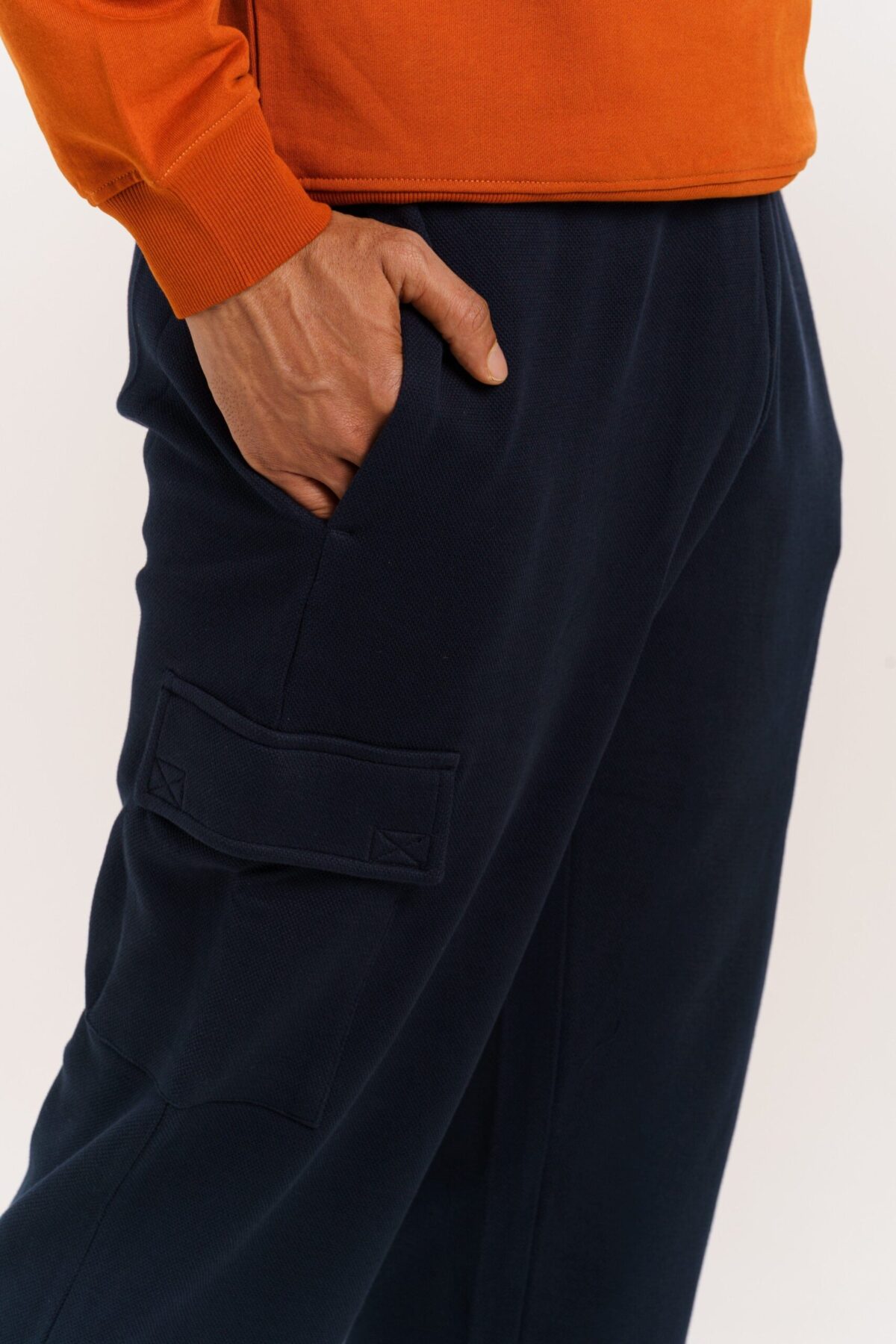 ORGANIC COTTON HEAVY STRUCTURED KNIT SWEAT PANT - Image 3