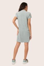 Terry Knit T shirt Dress with Abacuss Color - Image 3