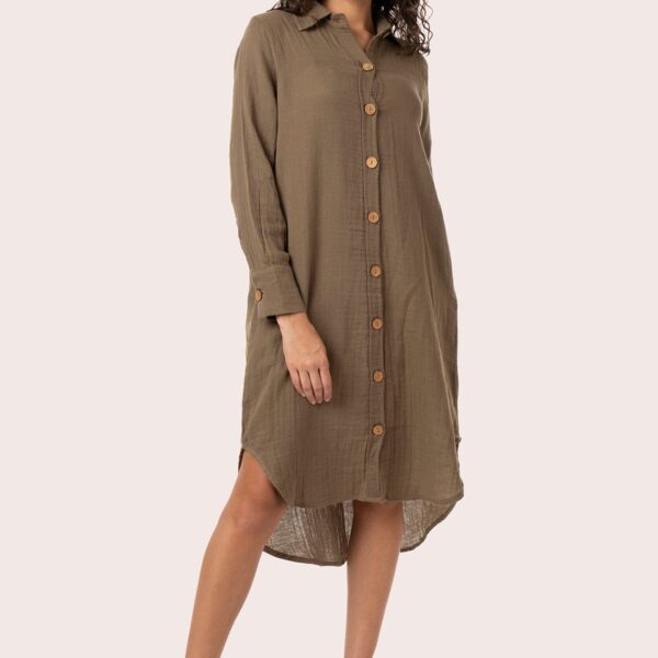 ORGANIC COTTON WOVEN DRESS