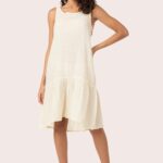 Soft Muslin Dress With Natural Dyed Yellow