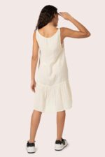 Soft Muslin Dress With Natural Dyed Yellow - Image 3