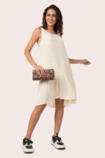 Soft Muslin Dress With Natural Dyed Yellow - Image 5