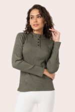 SUPIMA RIB LONGSLEEVE TOP - Image 2