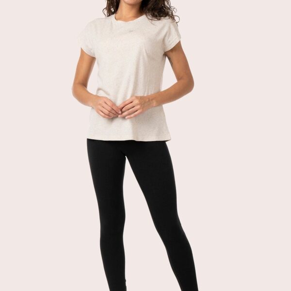 LINEN JERSEY TOP with Natural Color
