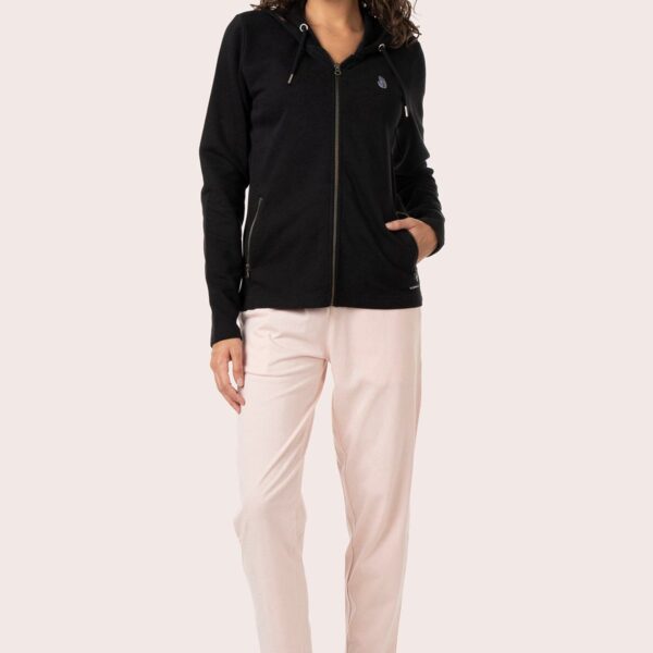 ORGANIC COTTON FULL ZIP HOODIE WITH POCKET