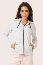 ORGANIC COTTON FULL ZIP HOODIE WITH POCKET - Image 6