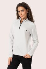 ORGANIC COTTON HALF ZIP PULL OVER - Image 6