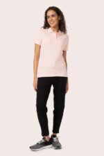 ORGANIC COTTON COLLAR SHIRT with SEASHELL PINK COLOR