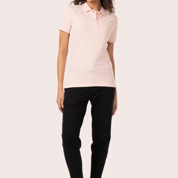 ORGANIC COTTON COLLAR SHIRT with SEASHELL PINK COLOR