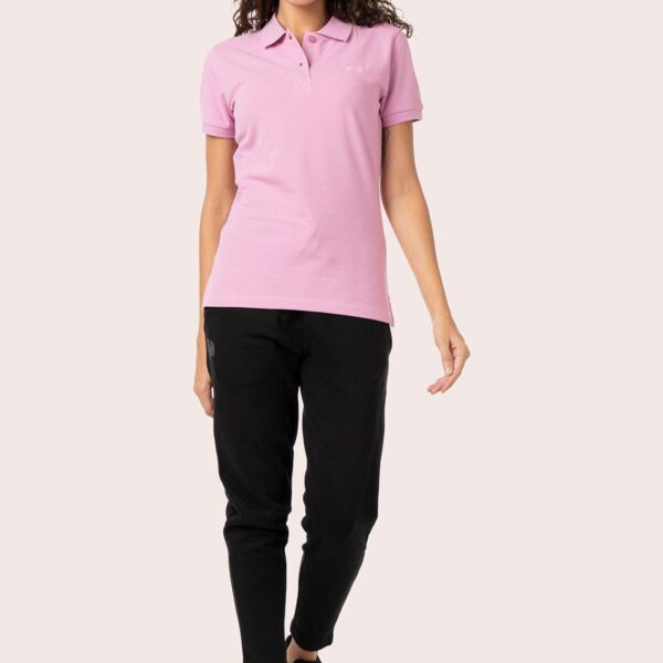 ORGANIC COTTON COLLAR SHIRT with SEASHELL PINK