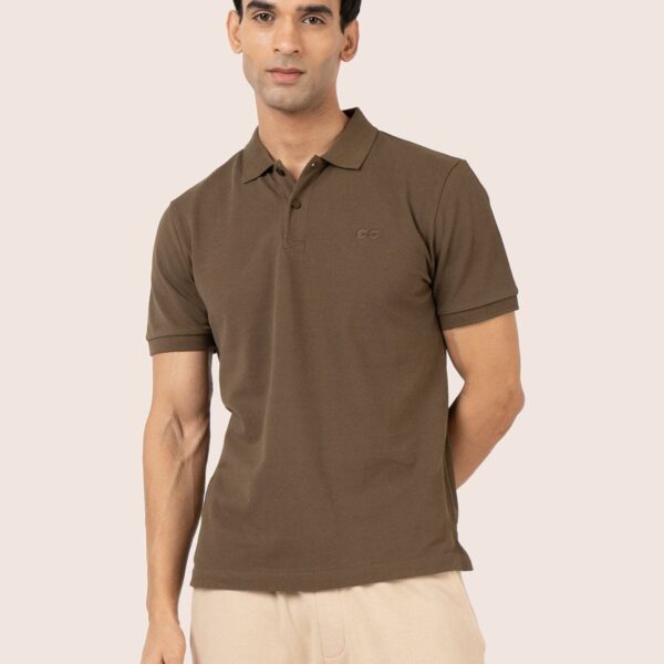 ORGANIC COTTON HEAVY PIQUE COLLAR SHIRT