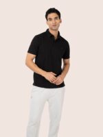 BCI COTTON POLO WITH TAILORED COLLAR SHIRT - Image 4