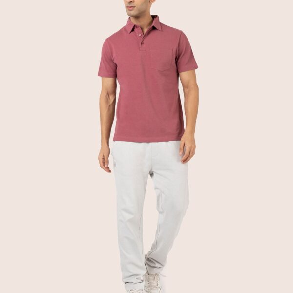 SUPIMA COTTON POLO WITH TAILORED COLLAR SHIRT AND POCKET