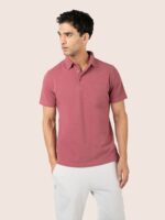 SUPIMA COTTON POLO WITH TAILORED COLLAR SHIRT AND POCKET - Image 4
