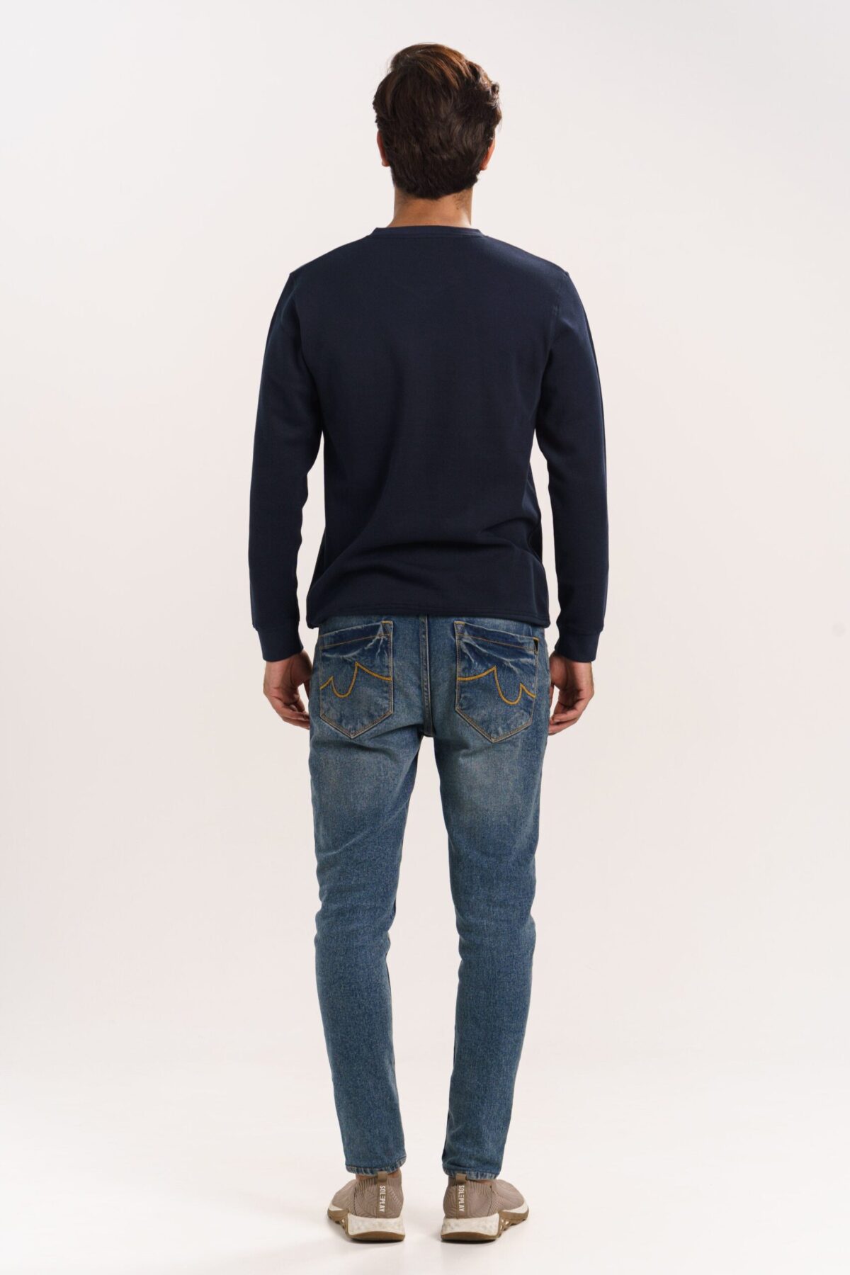 ORGANIC COTTON V NECK SWEAT SHIRT FOR MEN - Image 2