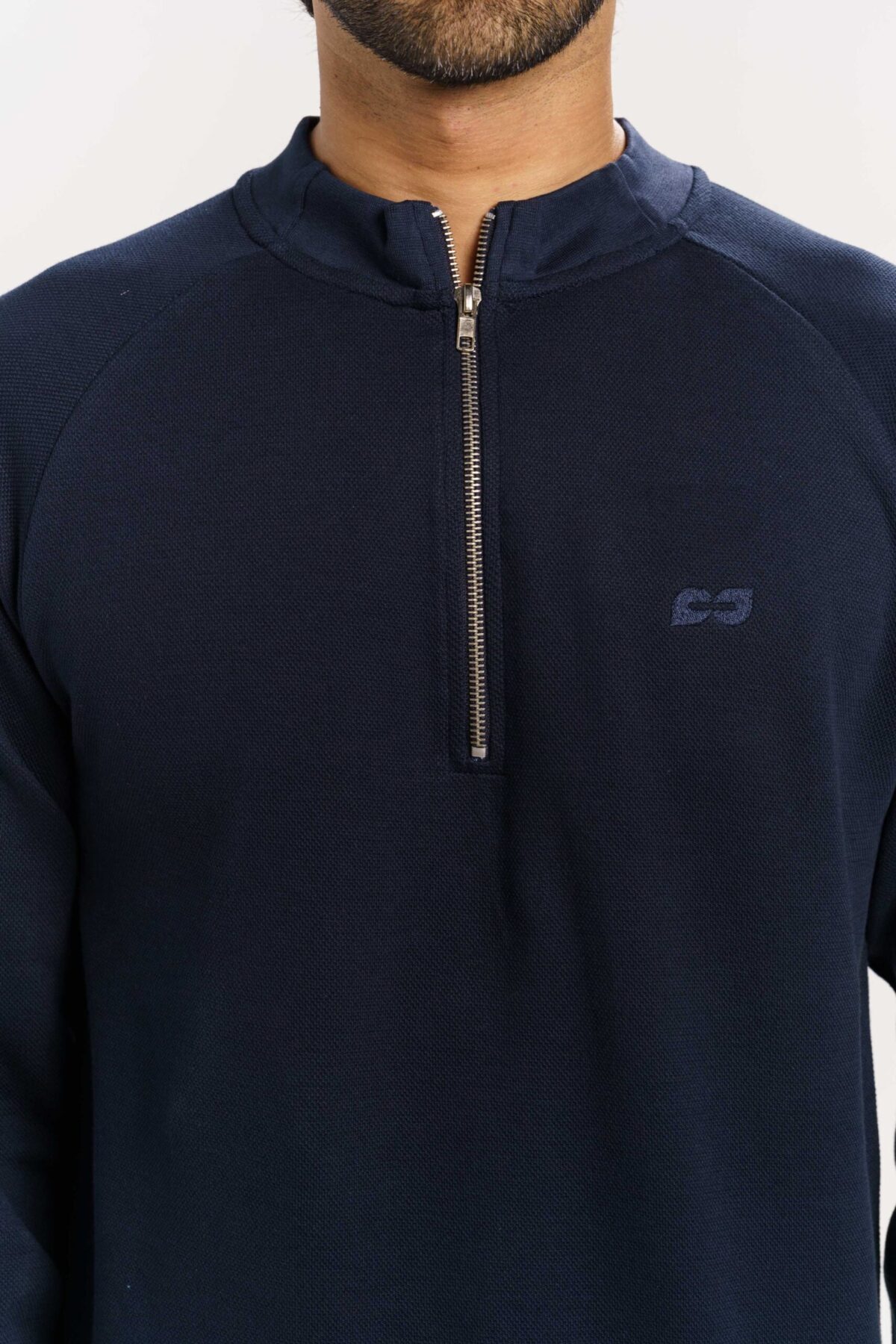 ORGANIC COTTON RAGLAN ZIPPER SWEATER - Image 3