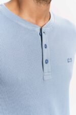 ORGANIC COTTON WAFFLE GRANDAD SWEAT SHIRT - Image 4