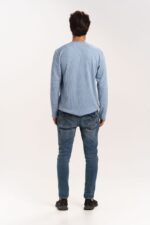 ORGANIC COTTON WAFFLE GRANDAD SWEAT SHIRT - Image 2