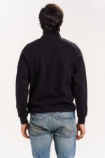ORGANIC COTTON ZIPPERED HEAVY SWEATER - Image 3