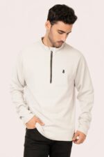 ORGANIC COTTON HALF ZIP PULL OVER - Image 4
