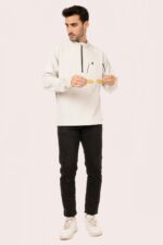ORGANIC COTTON HALF ZIP PULL OVER - Image 6