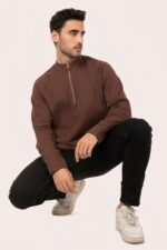ORGANIC COTTON RAGLAN ZIPPER SWEATER - Image 7