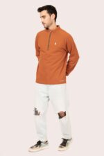 ORGANIC COTTON HALF ZIP PULL OVER - Image 8