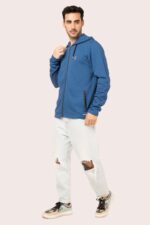 ORGANIC COTTON FULL ZIP HOODIE WITH POCKET - Image 5