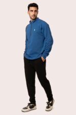 ORGANIC COTTON HALF ZIP PULL OVER - Image 2