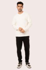 ORGANIC COTTON WAFFLE GRANDAD SWEAT SHIRT - Image 6