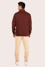 ORGANIC COTTON ZIPPERED HEAVY SWEATER - Image 7