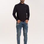 Supima Roll Neck Tee