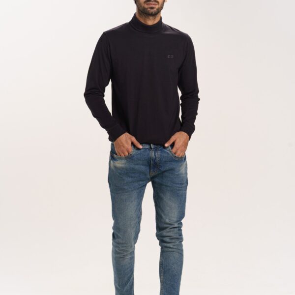 Supima Roll Neck Tee