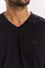 SUPIMA COTTON V NECK T-SHIRT FOR MEN - Image 3