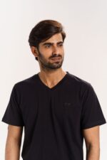SUPIMA COTTON V NECK T-SHIRT FOR MEN - Image 4