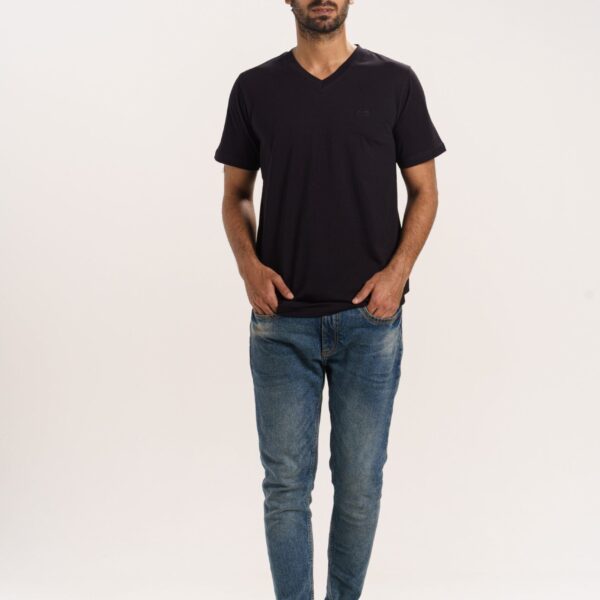 SUPIMA COTTON V NECK T-SHIRT FOR MEN