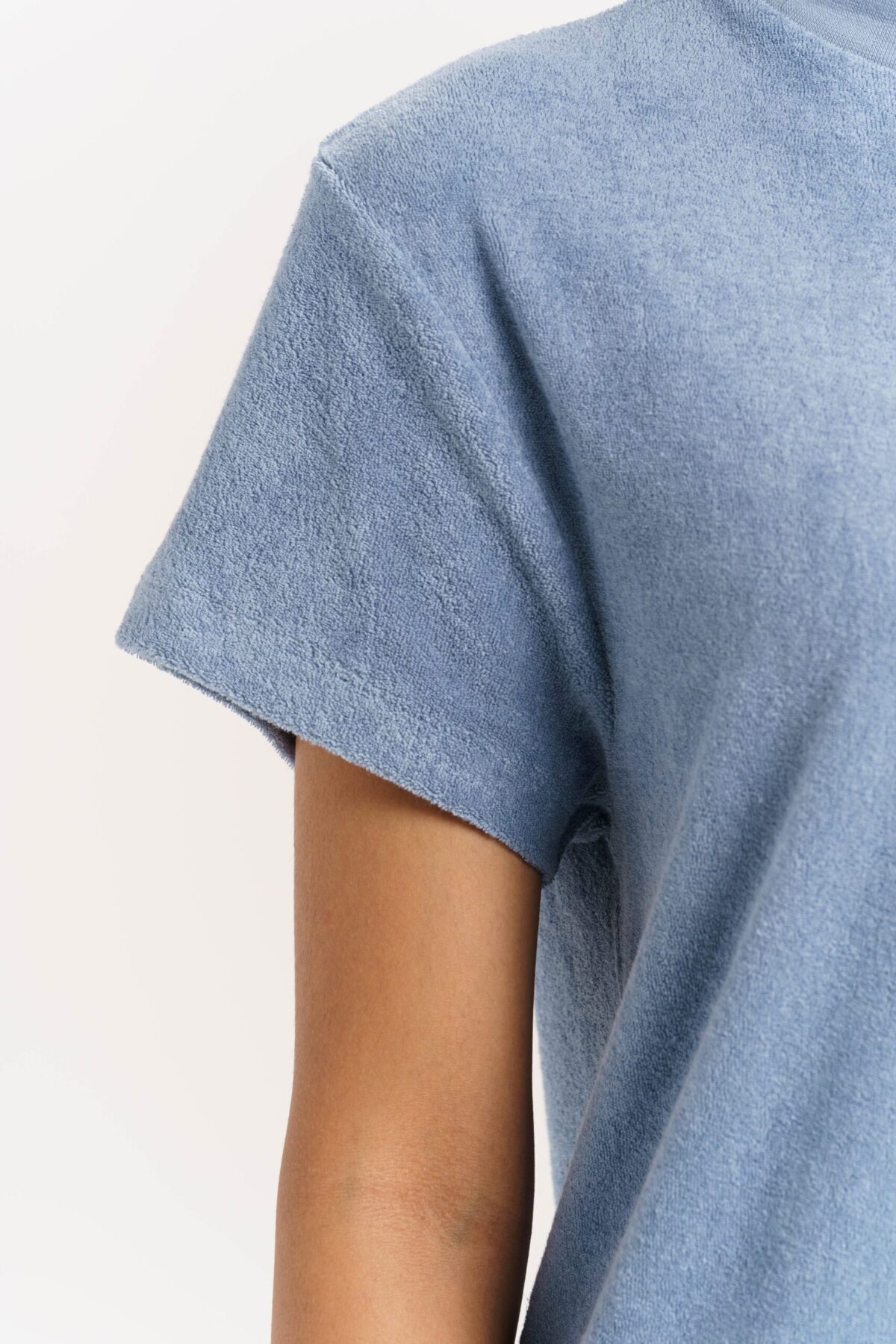 Terry Knit T shirt Dress With Ash Grey Color - Image 5
