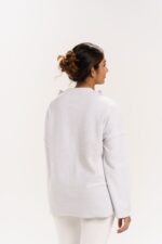 HIGH NECK SWEATER WITH GREY COLOR - Image 4